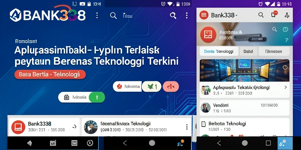 Antarmuka aplikasi BANK338 yang modern dan informatif.