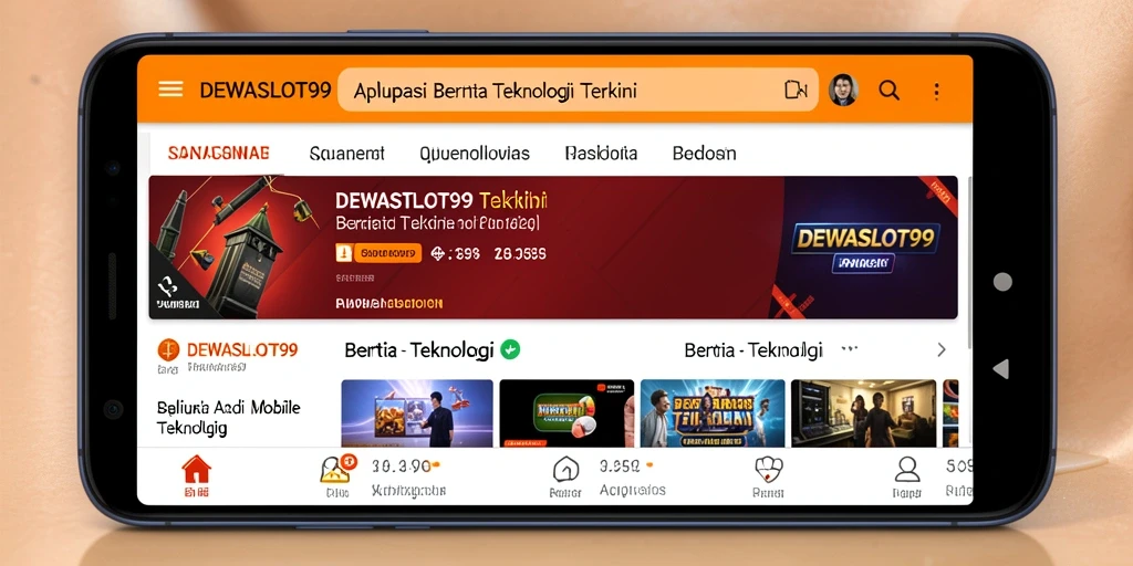 Antarmuka DEWASLOT99 menampilkan berita teknologi terbaru dengan jelas.