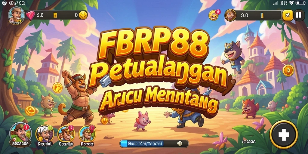 Antarmuka game FBRP88 dengan grafis arcade yang menarik.
