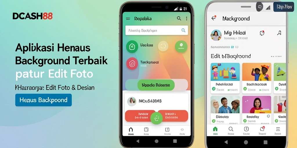 Screenshot utama IDCASH88 menunjukkan antarmuka Hapus Background yang intuitif.