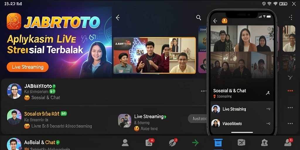 Antarmuka JABARTOTO yang menarik untuk Live Streaming.