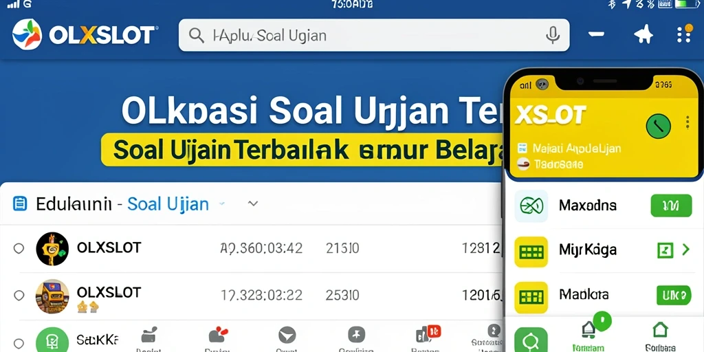 Tampilan antarmuka OLXSLOT yang user-friendly untuk soal ujian.