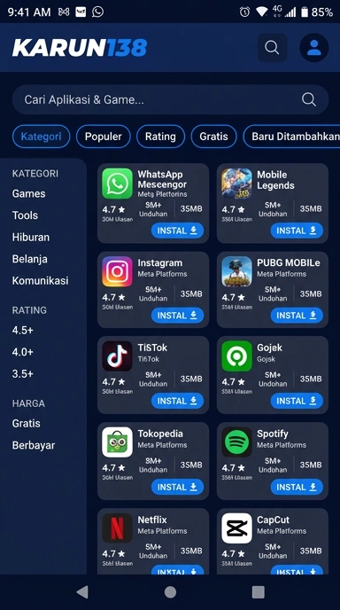 Karun138 — Indeks Aplikasi Populer & Kanal Uji Terbaik di Indonesia