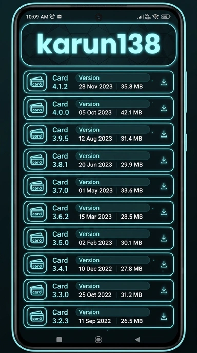 Riwayat Versi Aplikasi karun138 untuk Pengguna Android